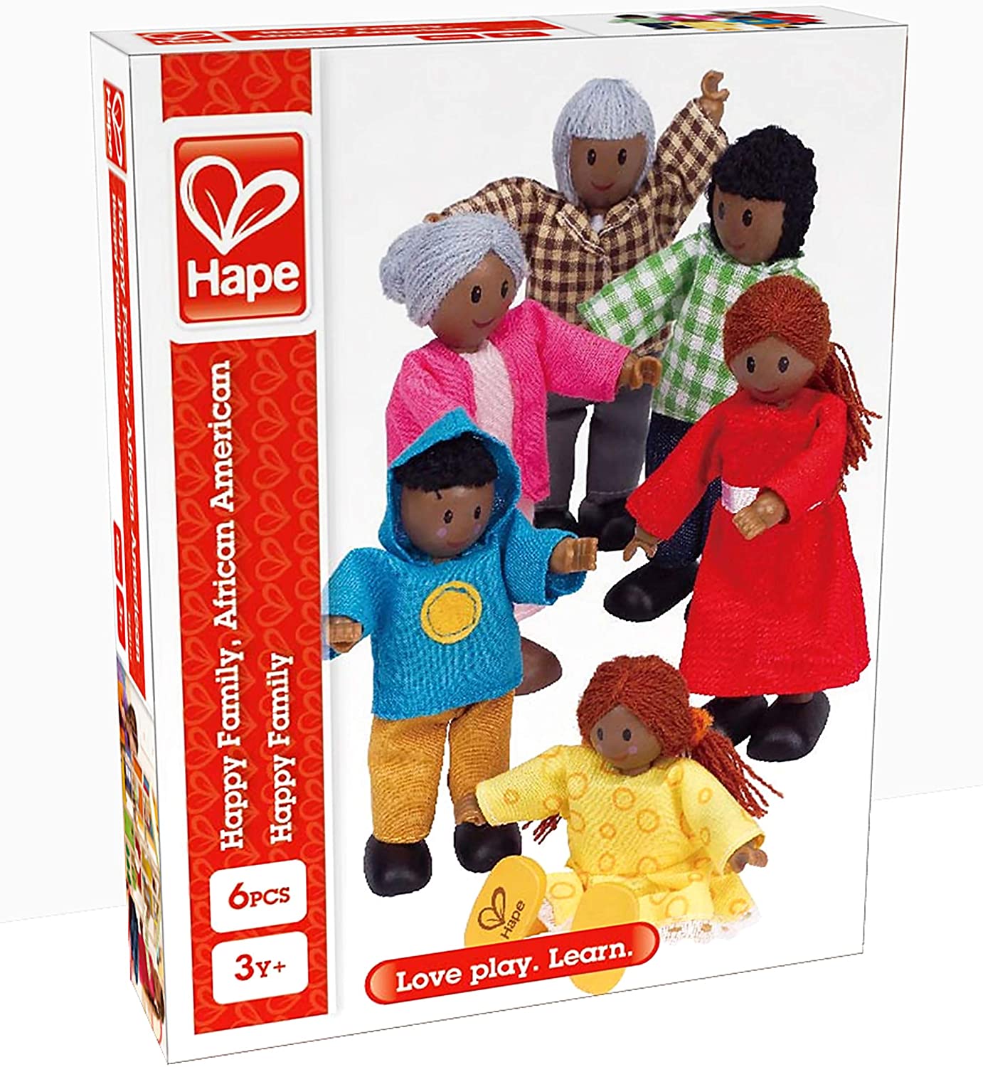 Набор мини-кукол Счастливая афроамериканская семья  